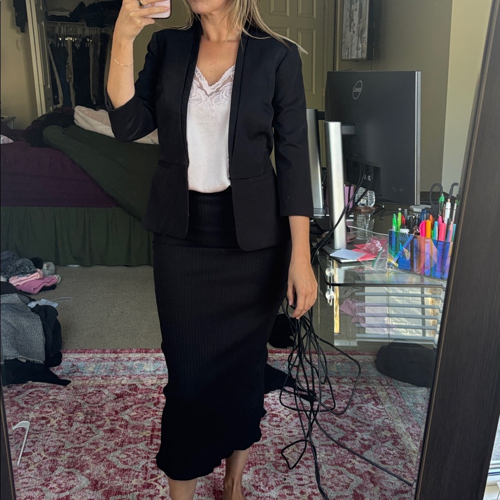 White House Black Market Chic Black Blazer